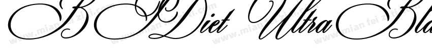 BPDiet UltraBlack字体转换